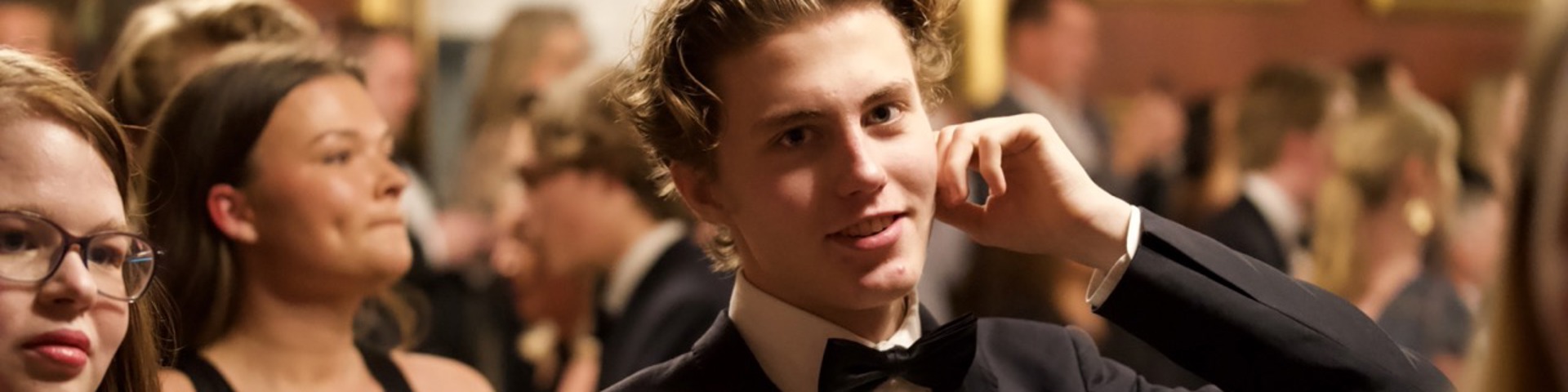Student from Herlufsholm attending the yearly trollebal