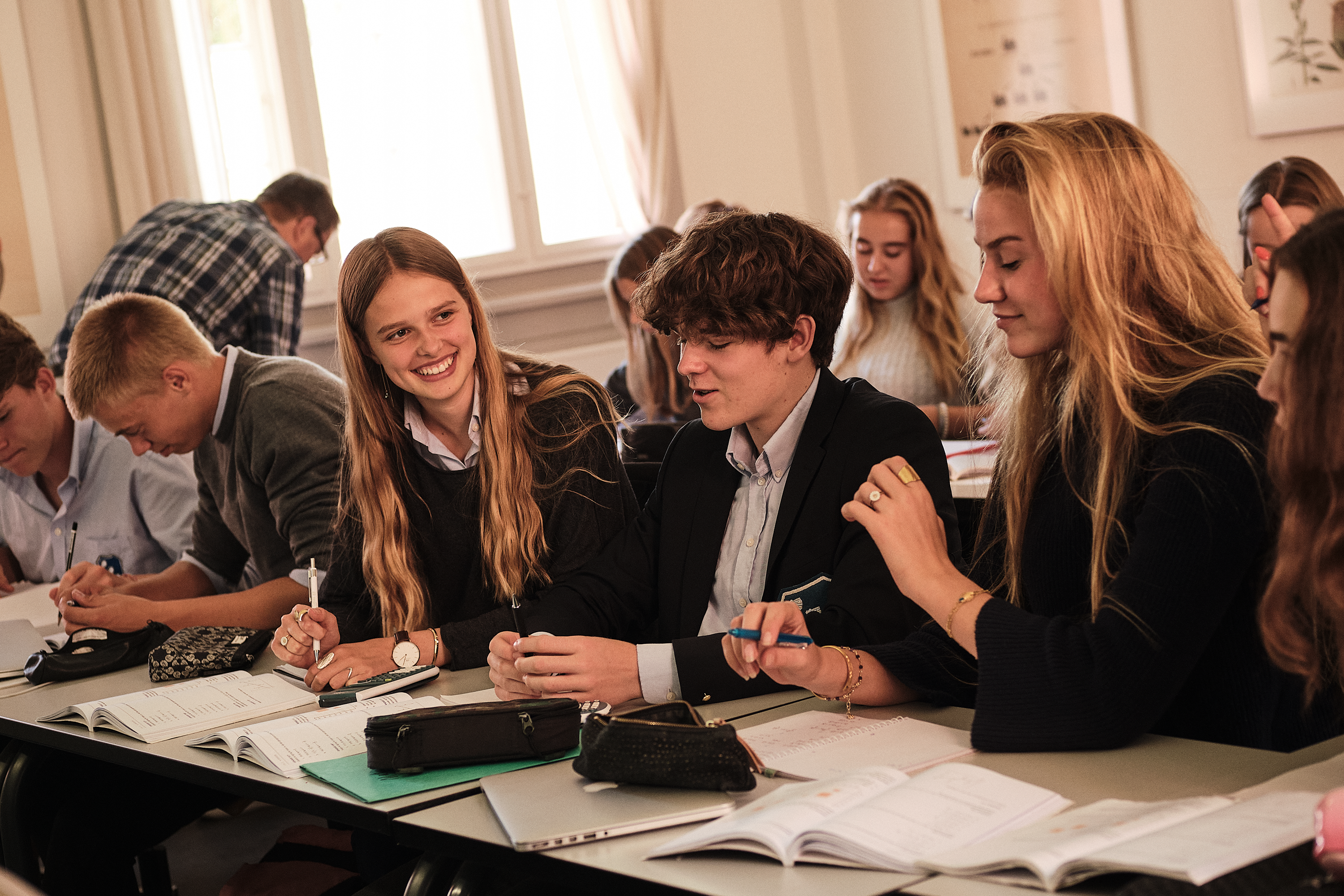 Elever fra Herlufsholm til time