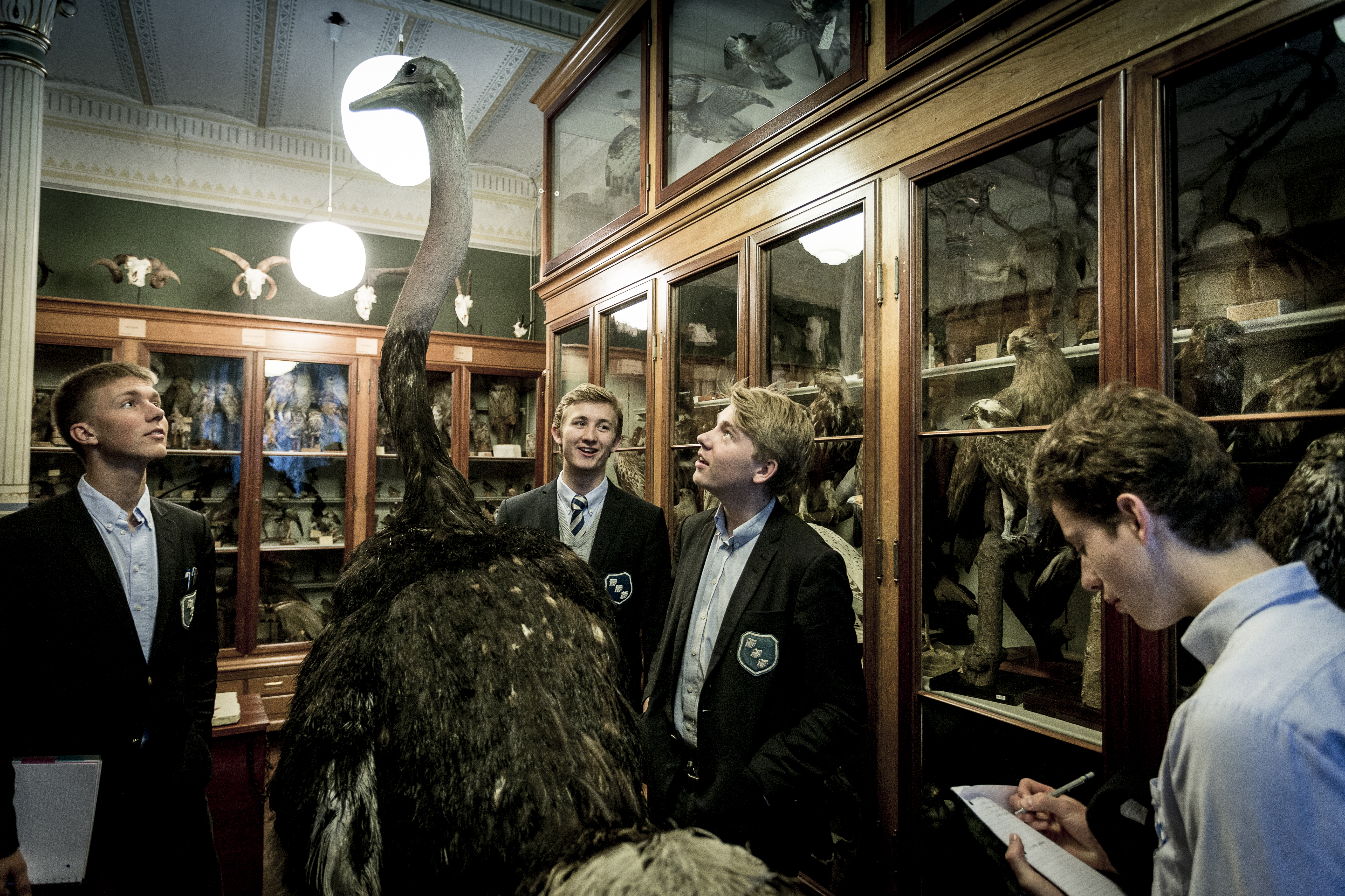 Elever fra Herlufsholm på vores eget museum