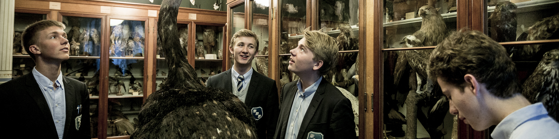 Elever fra Herlufsholm på vores eget museum