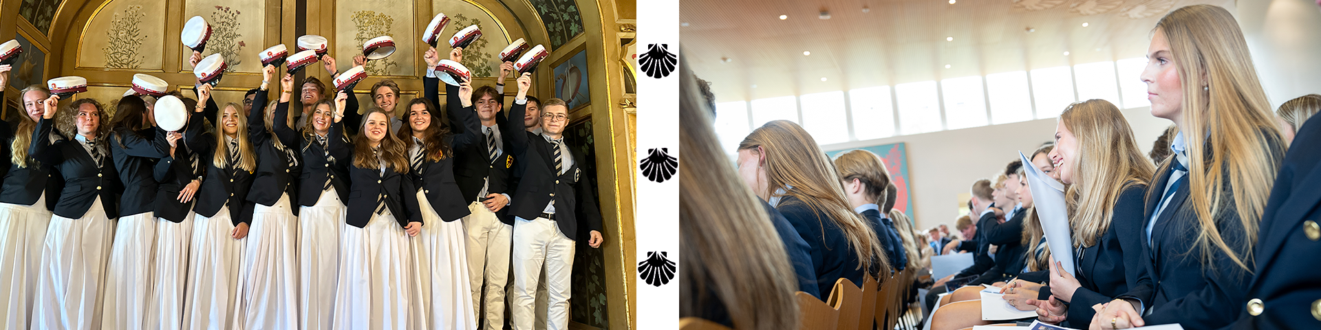 Students graduating at Herlufsholm